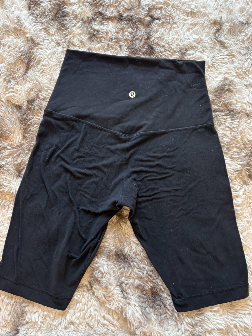 Sold!  Lululemon athletica Black High-Rise Bike Shorts